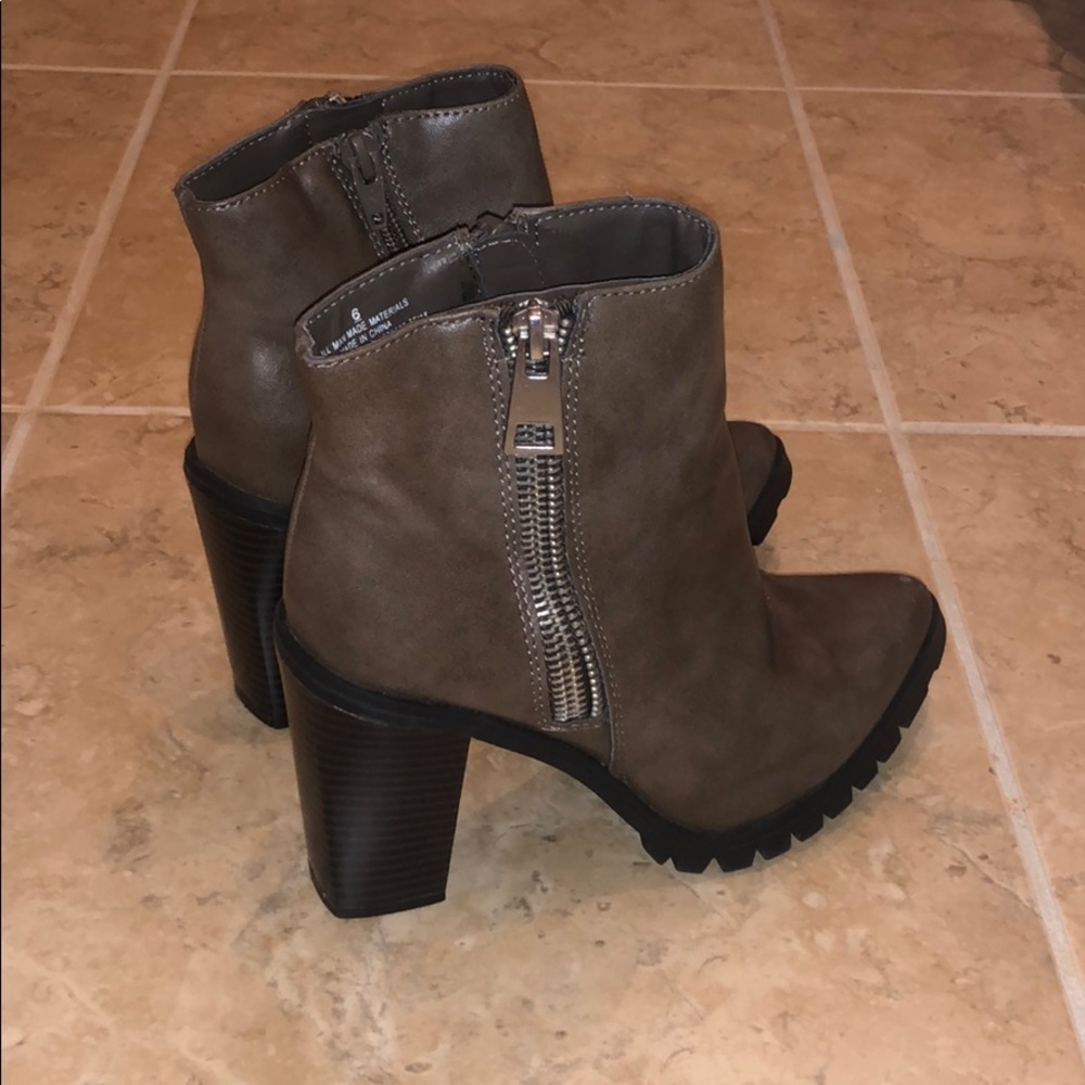 Brown booties
